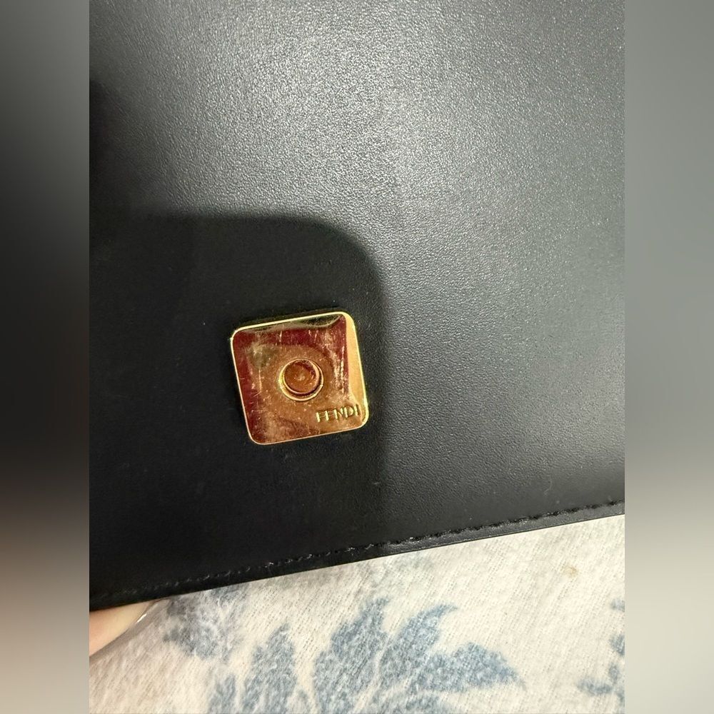 FENDI 
Vitello King Mini Flat Baguette Black - Picture 7 of 14